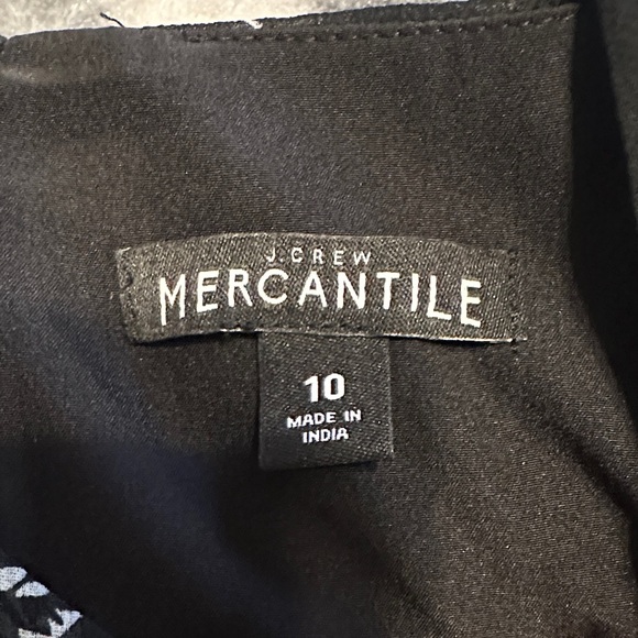 J. Crew Black Maxi Dress with White Floral Print - Picture 2 of 6